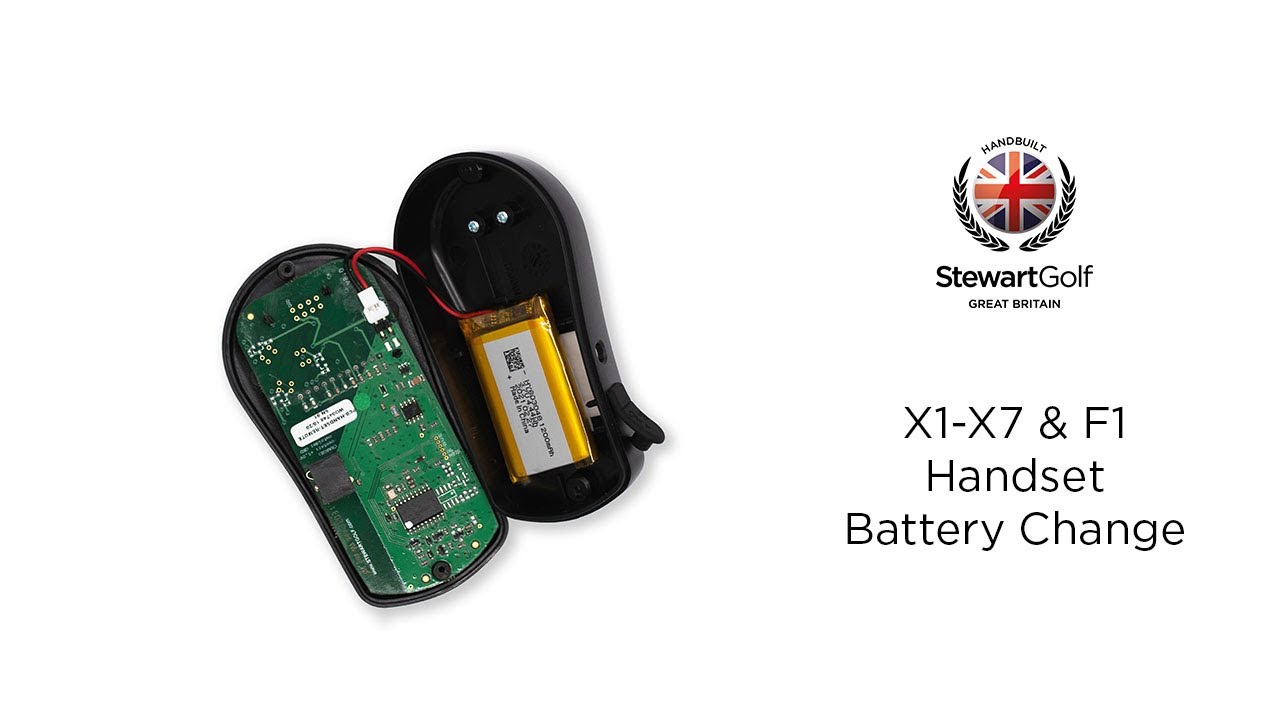 Stewart Golf X1-X7 & F1 Handset Battery Change Guide