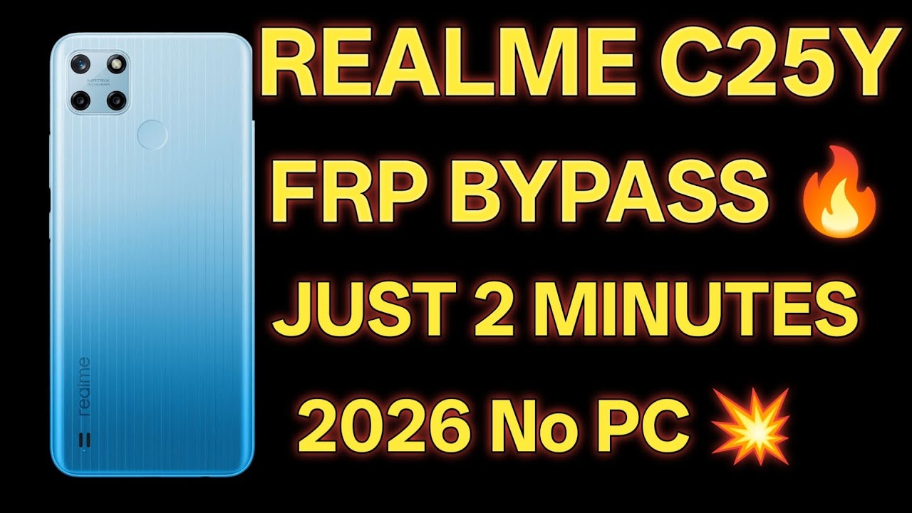 Realme C25Y FRP Bypass 2026 😱 | Google Account Remove Without PC | 100% Working