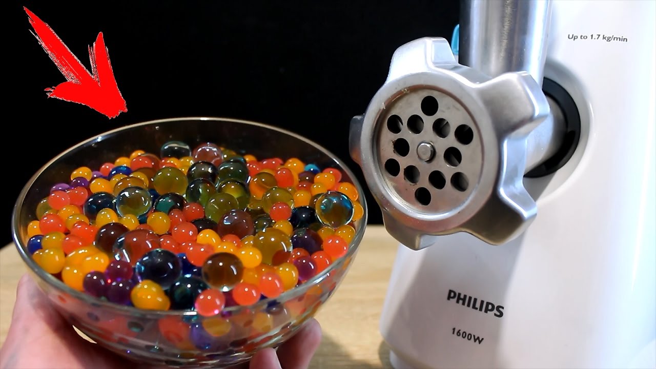 EXPERIMENT: MEAT GRINDER vs ORBEEZ BALLS