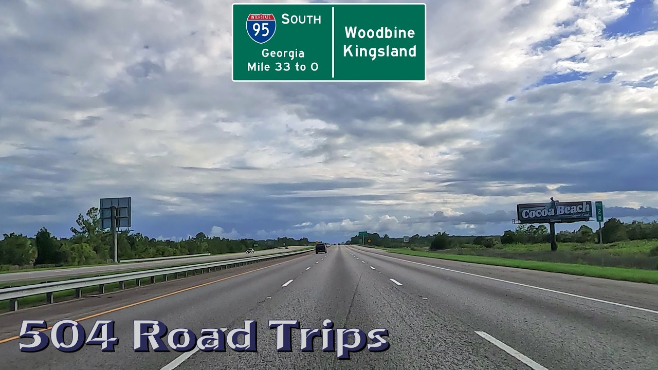 ⁴ᴷ Road Trip #1112 - I-95 S - Georgia Mile 33-0 | Woodbine / Kingsland