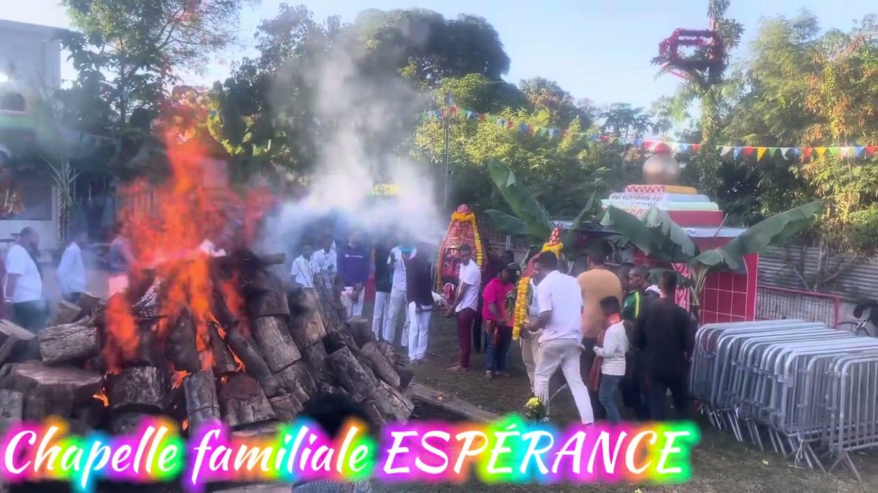 Chapelle familiale ESPÉRANCE allume do feu pour la marche sur le feu dimanche 29 juin2025 #abonnetoi