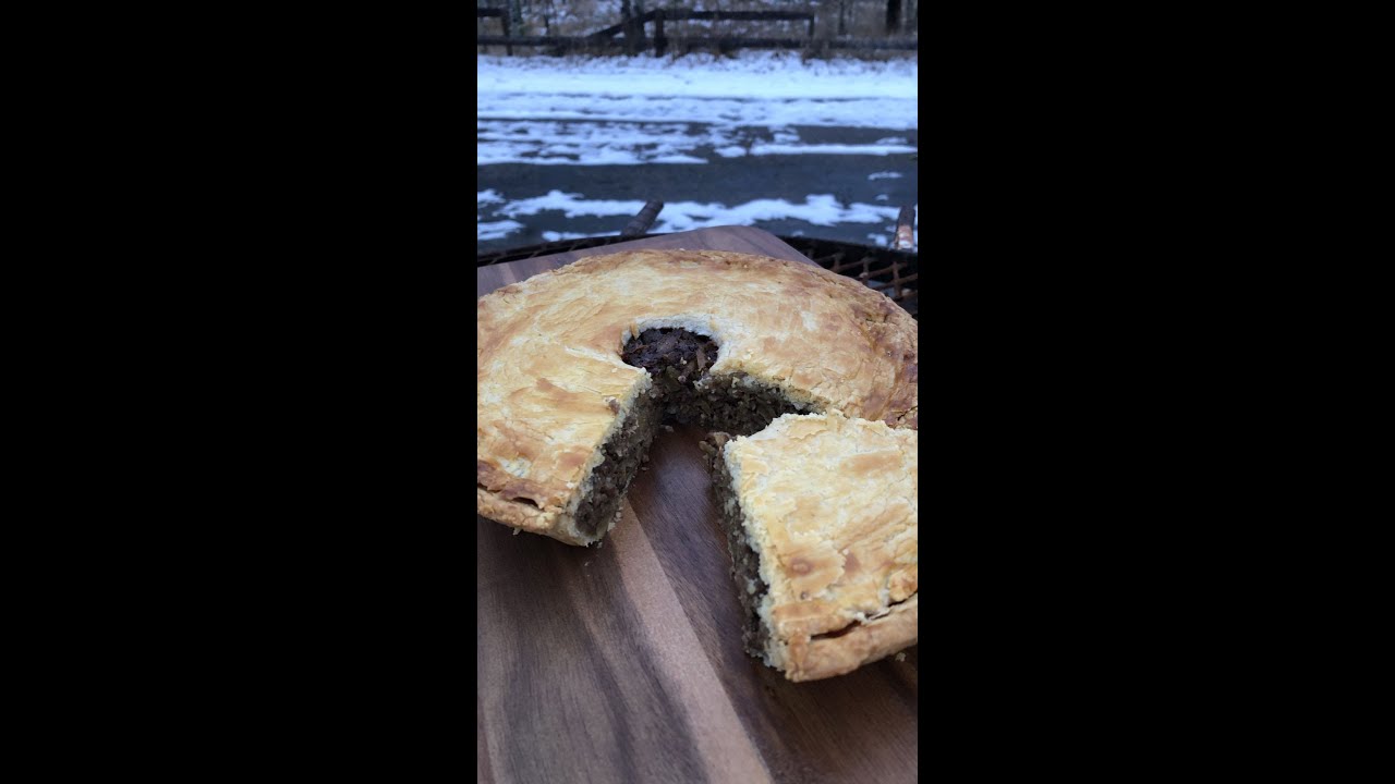 Toutiere | French Canadian Meat Pie | Off Set Smoker Cooking