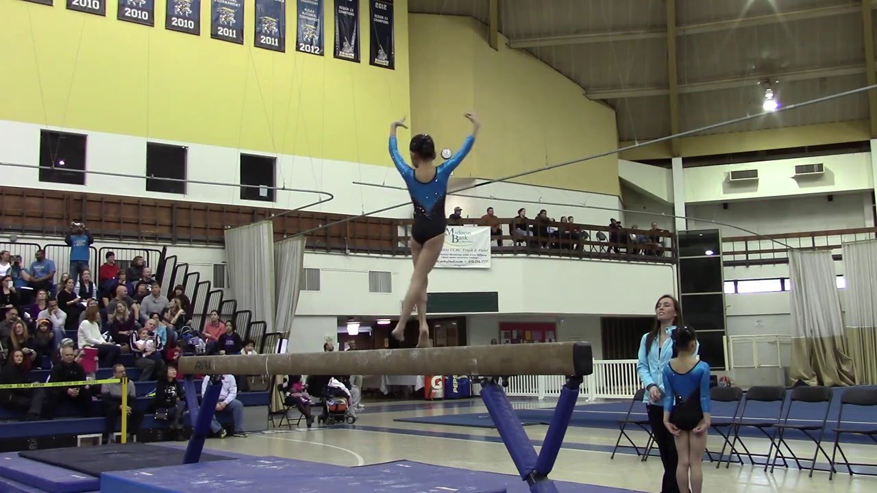 Level 4 Gymnastics - Beam 1: BCG Valentine Invitational - Session 5
