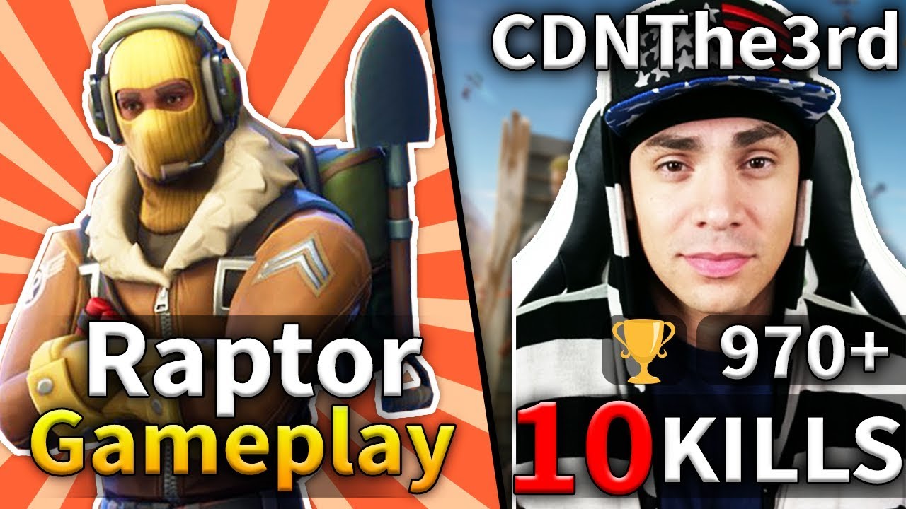 NEW RAPTOR SKIN CDNThe3rd 10 Kills Game #80 (Fortnite Battle Royale)