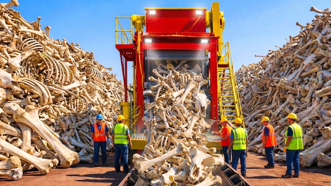 Inside a Massive USA Bone Recycling Factory 🇺🇸 How Animal Bones Become Luxury Jewelry