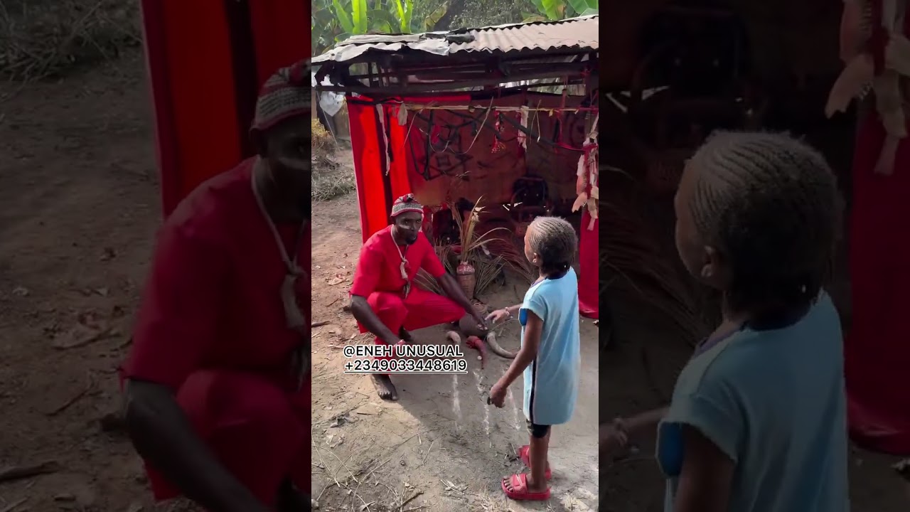 Prophet Goodluck went to confront Native doctor challenge at his shrine to release the belongings