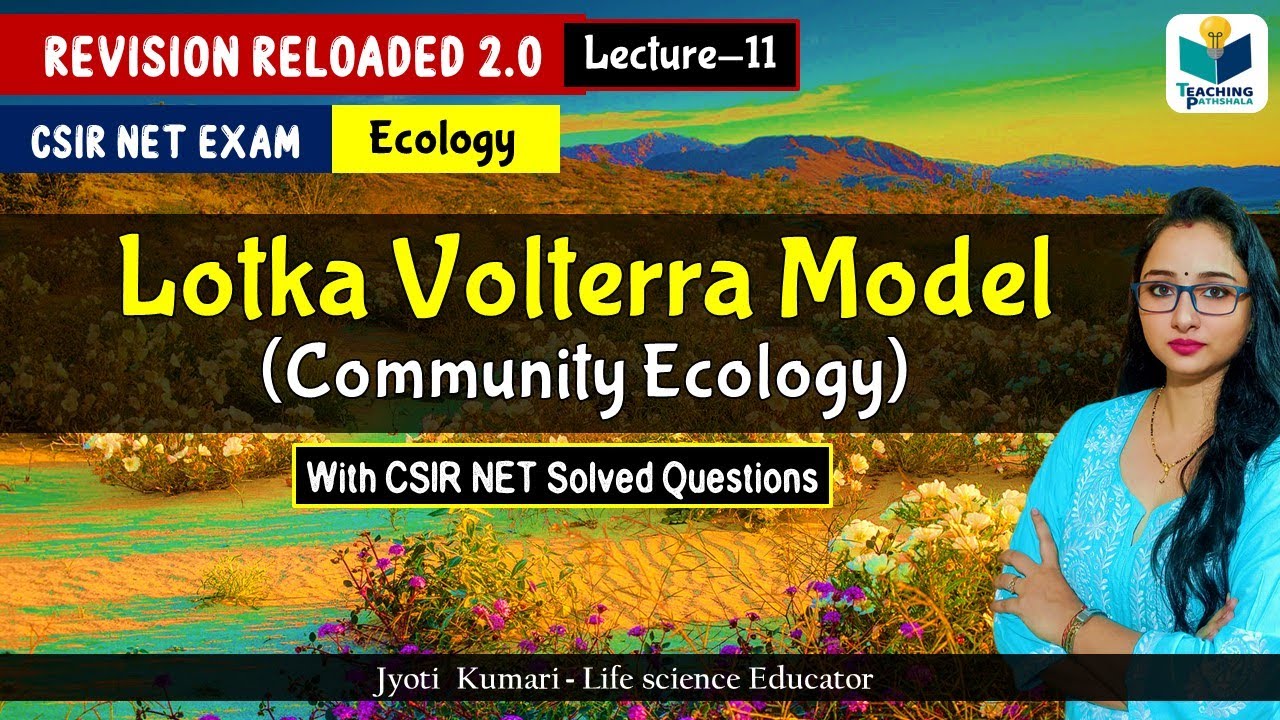 Lotka Volterra Model- Community Ecology |CSIR NET 2024 |Lecture 11 | Ecology | Revision Reloaded 2.0