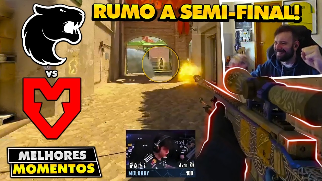 MOLODOY DEU SHOW EM PARTIDA VALENDO A SEMI! Melhores Momentos: FURIA vs MOUZ - IEM RIO