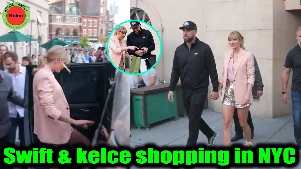 Taylor Swift & Fiancé Travis Kelce were spotted shopping in New York City after a vacation in Italy