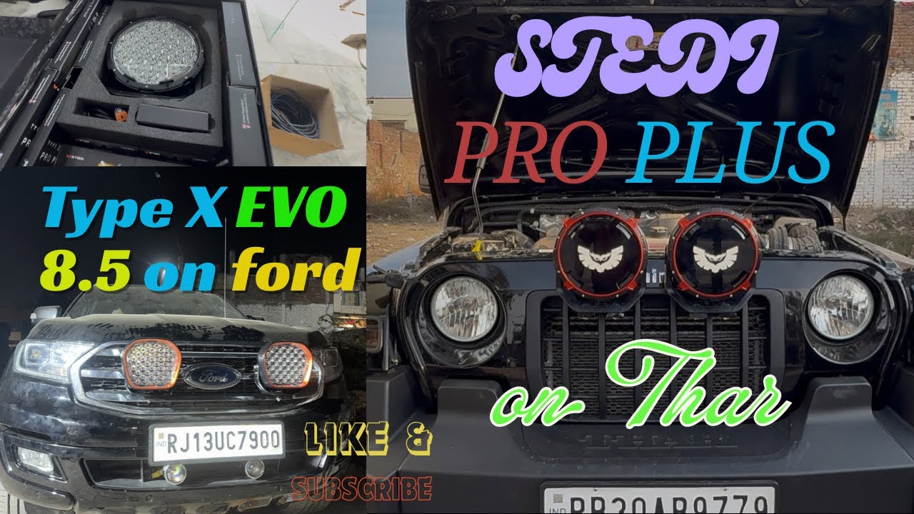 Stedi type X pro plus on Thar // EVO 8.5 on ford Endivour.