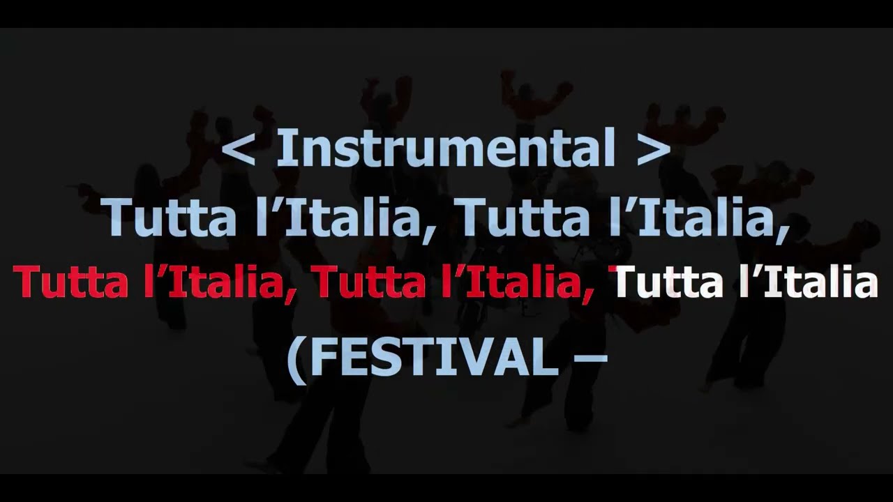 Gabry Ponte - Tutta L'Italia Karaoke Originale By DT Studio Production