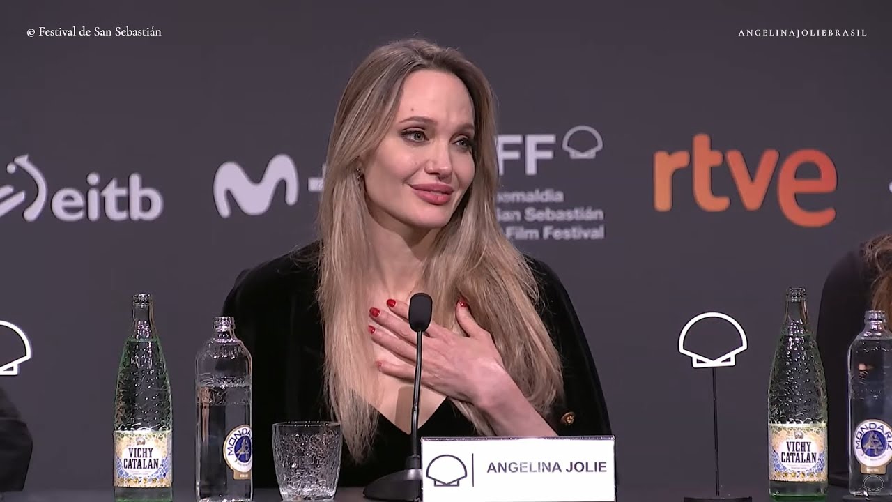 Angelina Jolie gets emotional at the San Sebastián Festival