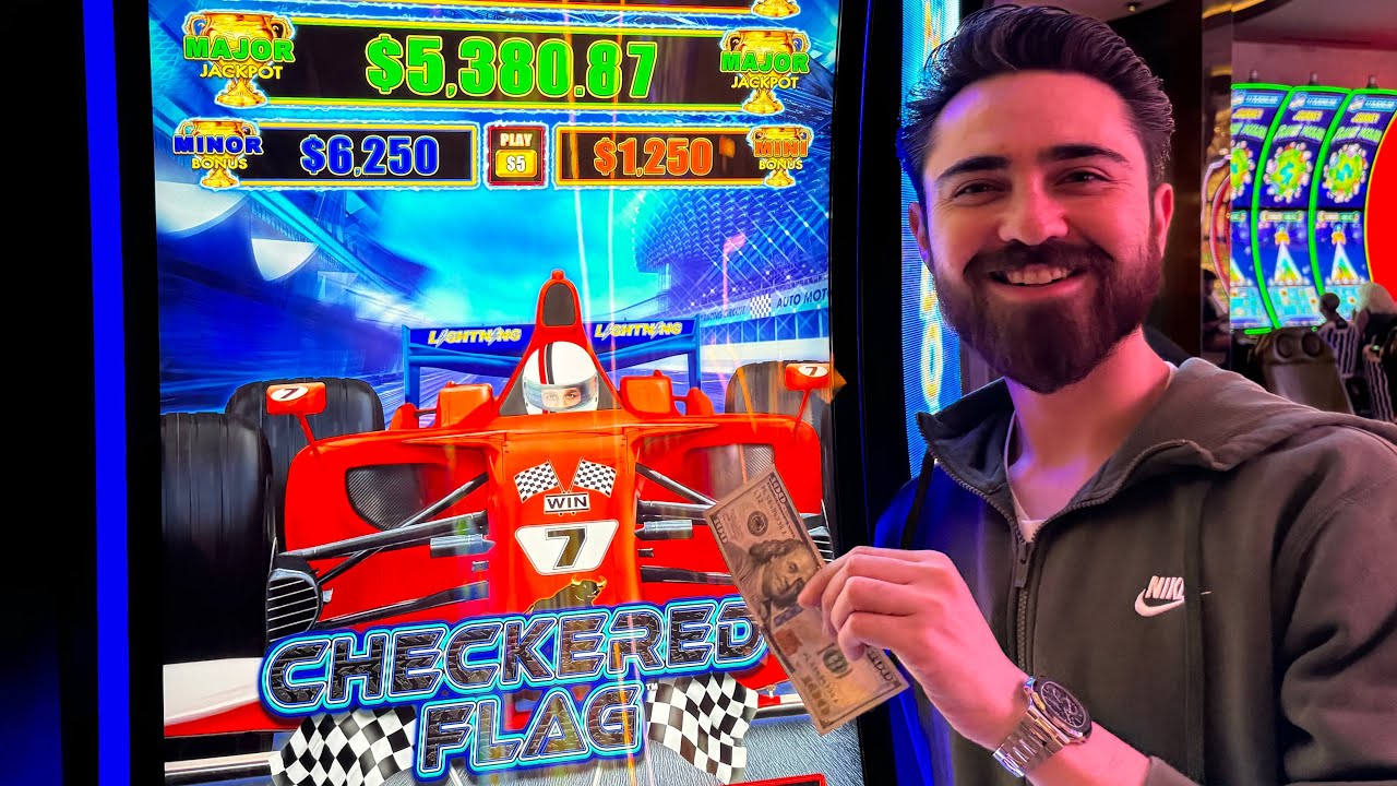 HUGE WINS On This Lightning Dollar Link Checkered Flag!
