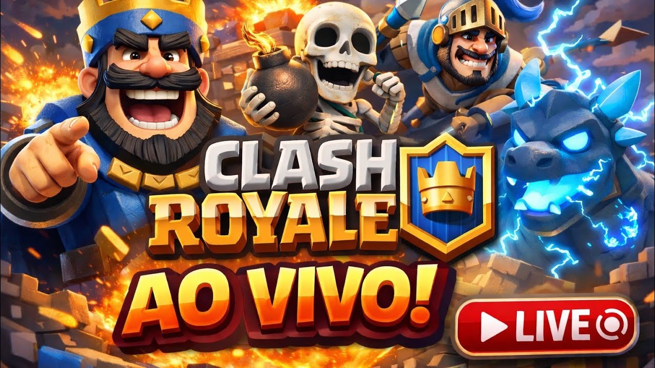 LIVE ON🔴 Em busca dos 3000 troféus no Clash royale