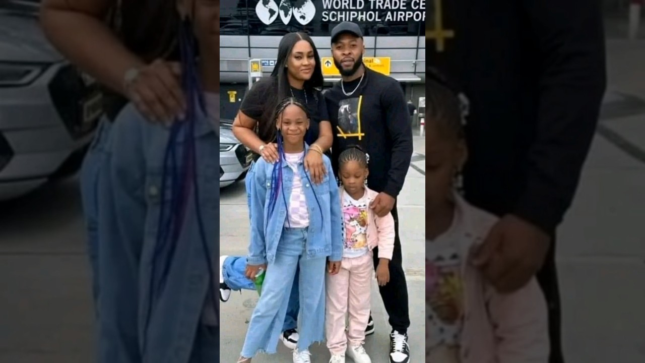 Nigerian Singer, Flavour with his beautiful wife Sandra Okagbue and their kids.lovely family.