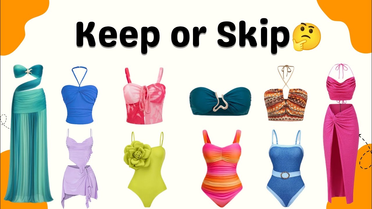 Help Me Choose 🥴 Keep or Skip🤔 Beach Outfit Edition 🏖️✨👙