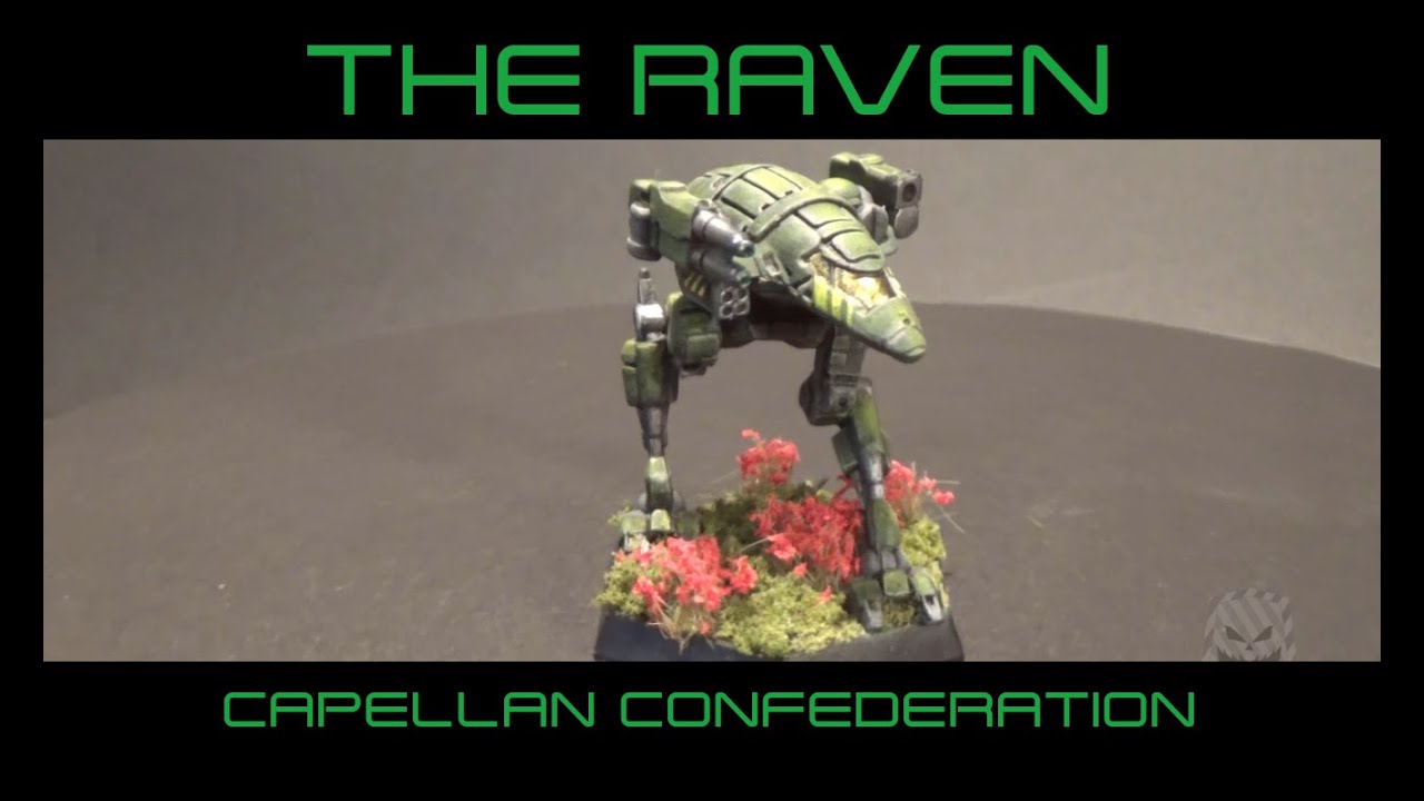 PAINTING BATTLETECH, RAVEN, Capellan Confederation paint scheme.