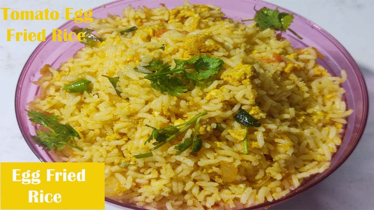EGG FRIED RICE | TOMATO EGG FRIED RICE | QUICK & EASY BREAKFAST RECIPE