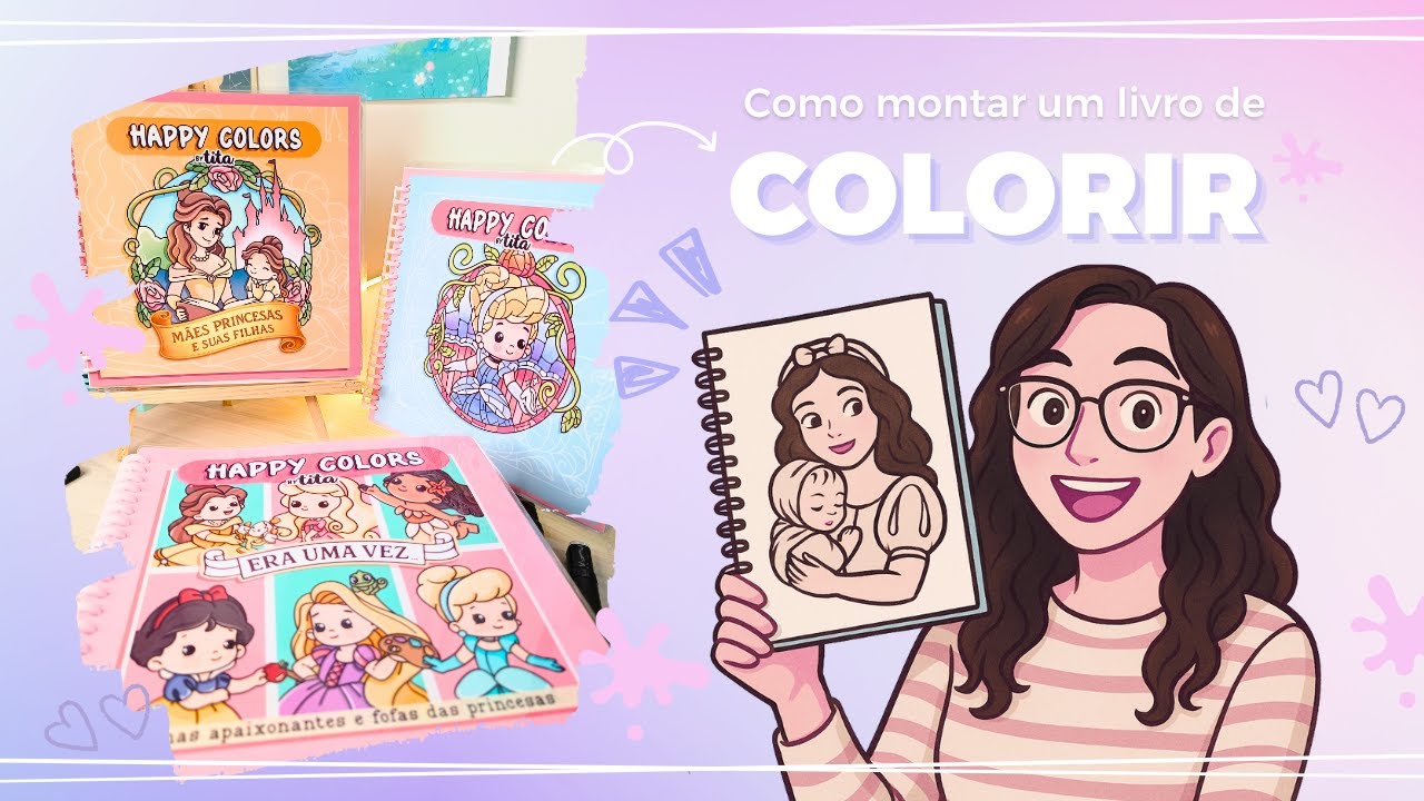 COMO FAZER UM LIVRO DE COLORIR - DIY - RENDA EXTRA - #livrodecolorir