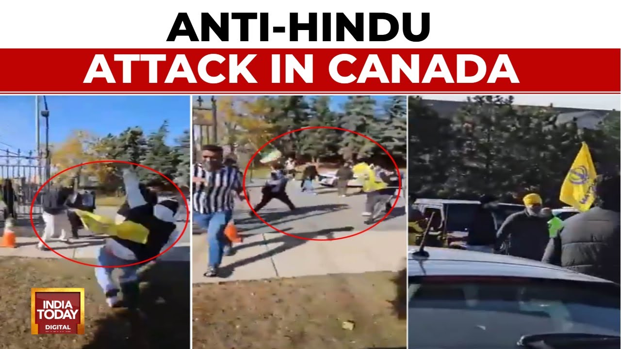 Canada Temple News: Hindu Devotees Attacked, Cops Spectators | India Today news