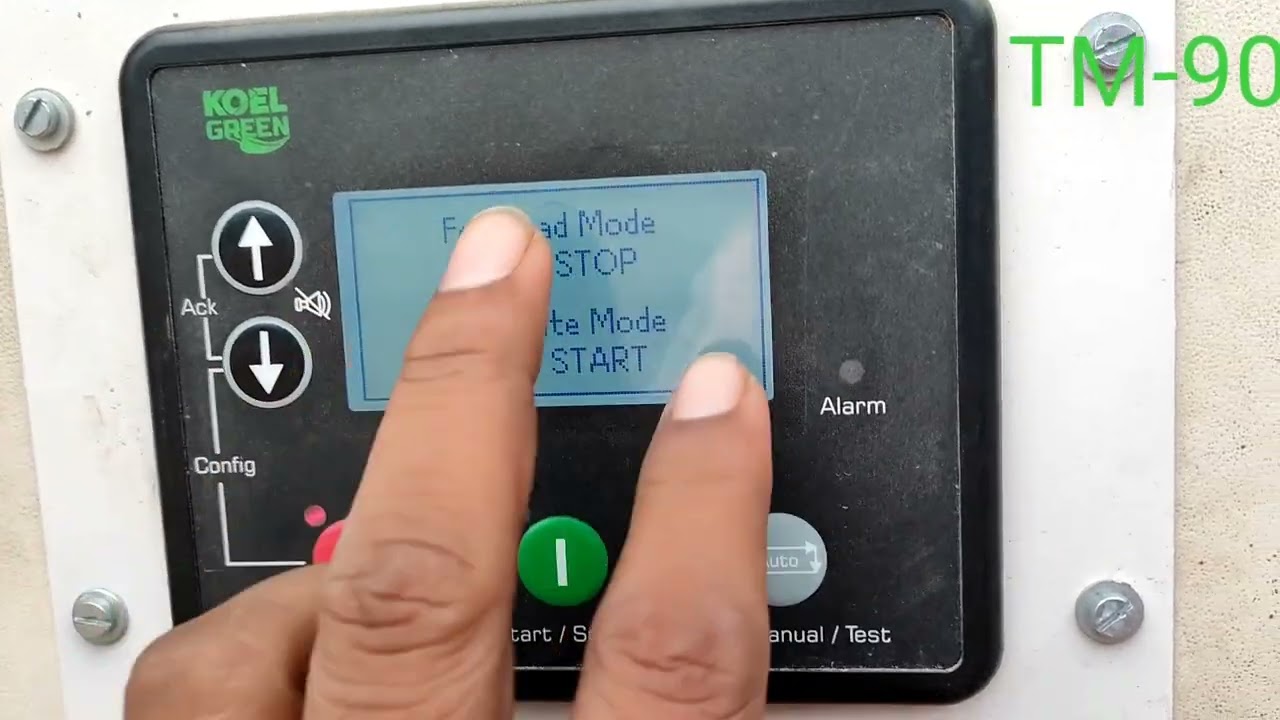 kirloskar Genet cantroller KG645 full information menual calibration pin details A to z information