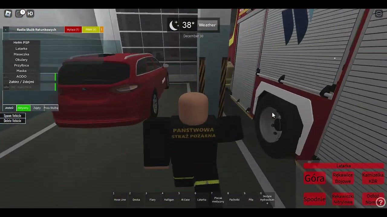 Roblox Polska straż pożarna wyjazd do pożaru lasu odc4