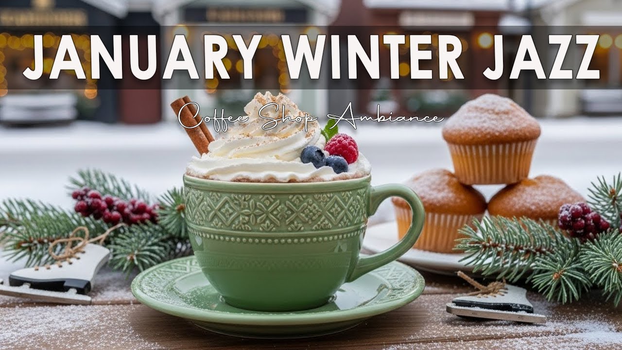 January Winter Jazz  - Coffee Shop Ambiance☕ Bossa Nova Instrumental &  Jazz Music for Happy Day