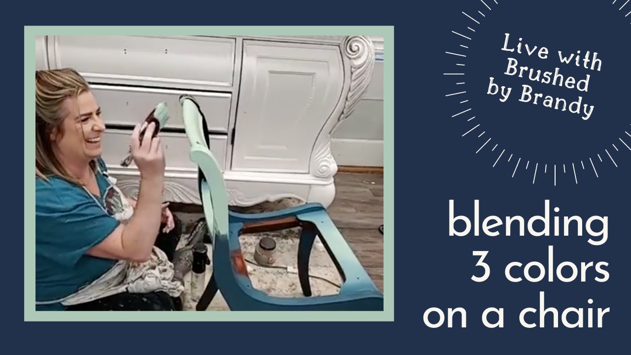 3 color Brandy blend on a chair - Live with Brushed by Brandy