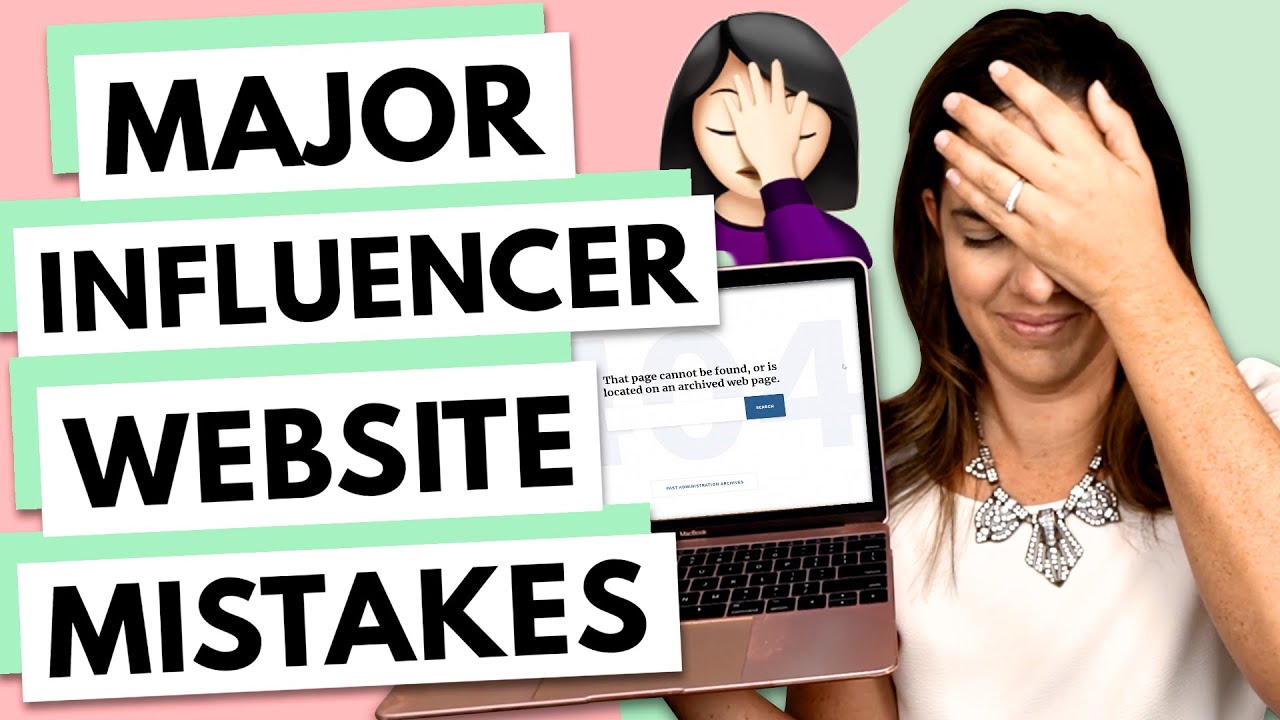 Influencer Websites: 5 Major Mistakes