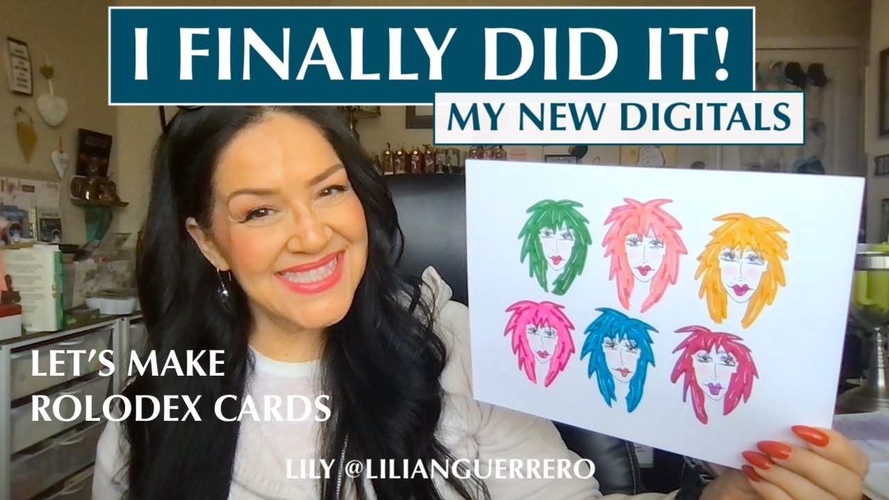 ✨My NEW Digitals✨ - How To Use My 80's Ladies Faces (Junk Journal Rolodex Cards)