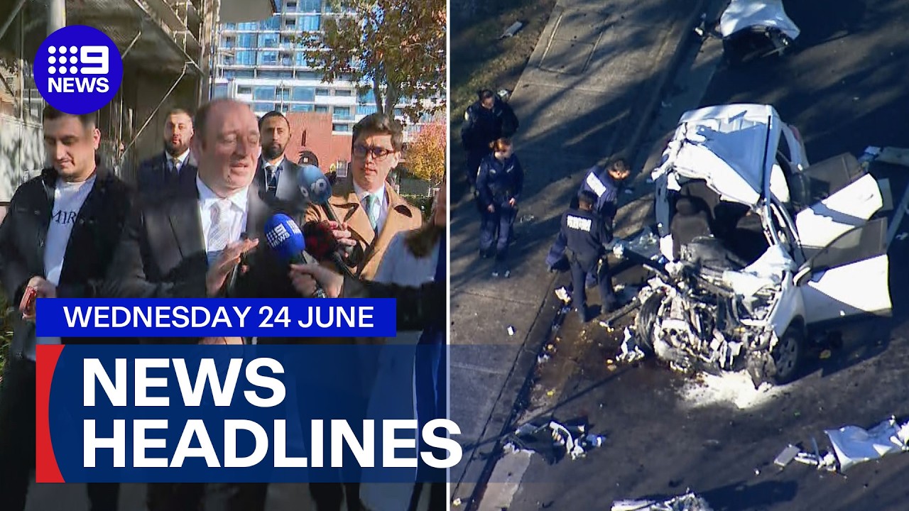 Bondi terror attack hero fronts court; Driver killed in horror two-vehicle crash | 9 News Australia