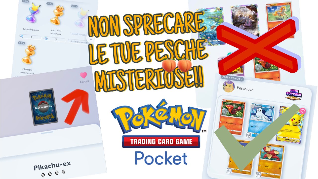 GUIDA definitiva alla PESCA MISTERIOSA! Non sprecare più clessidre! Pokemon TCG Pocket Wonder Pick!
