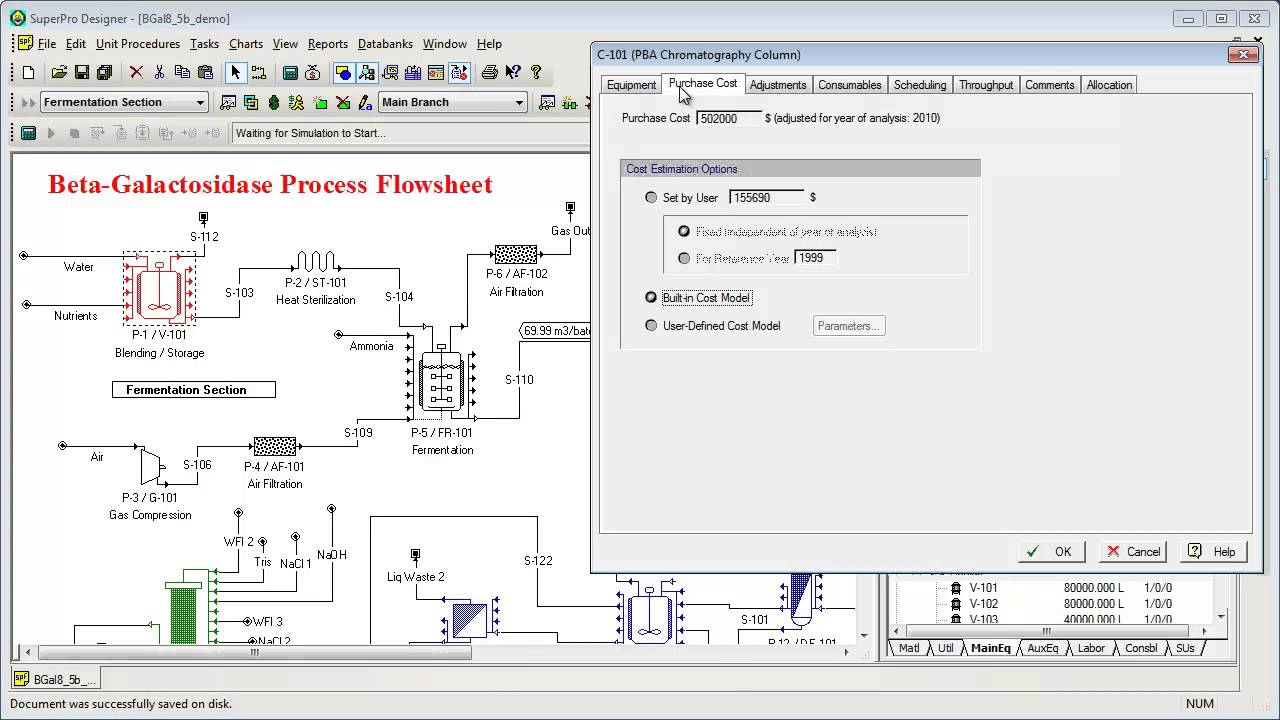 SuperPro Designer Overview (Part 1)