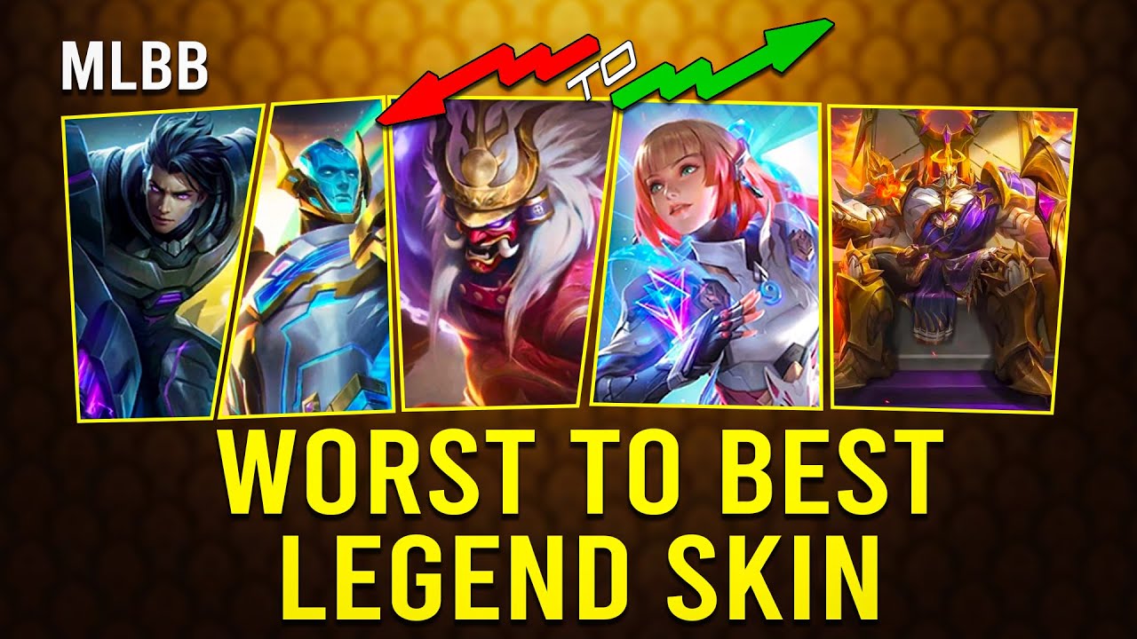 ОБЛИКИ ЛЕГЕНДЫ ОТ ХУДШЕГО К ЛУЧШЕМУ В MOBILE LEGENDS | MOBILE LEGENDS