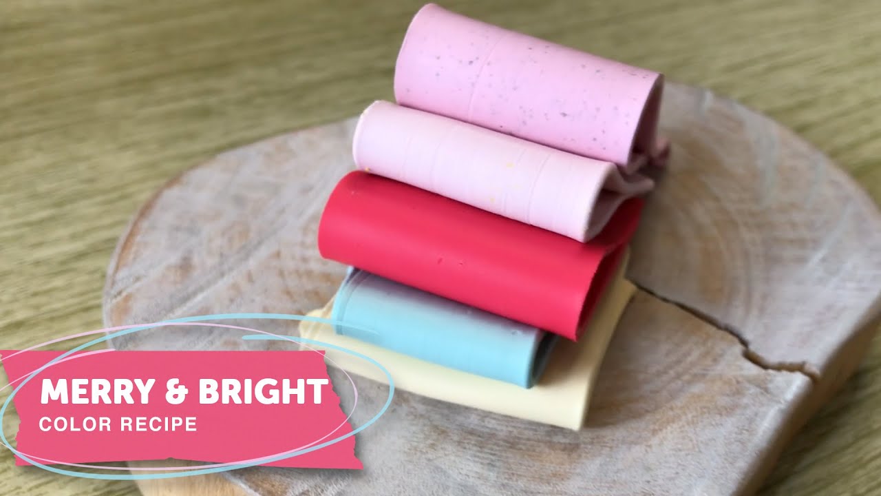 Polymer Clay Color Recipes 24: Merry & Bright Christmas Colors