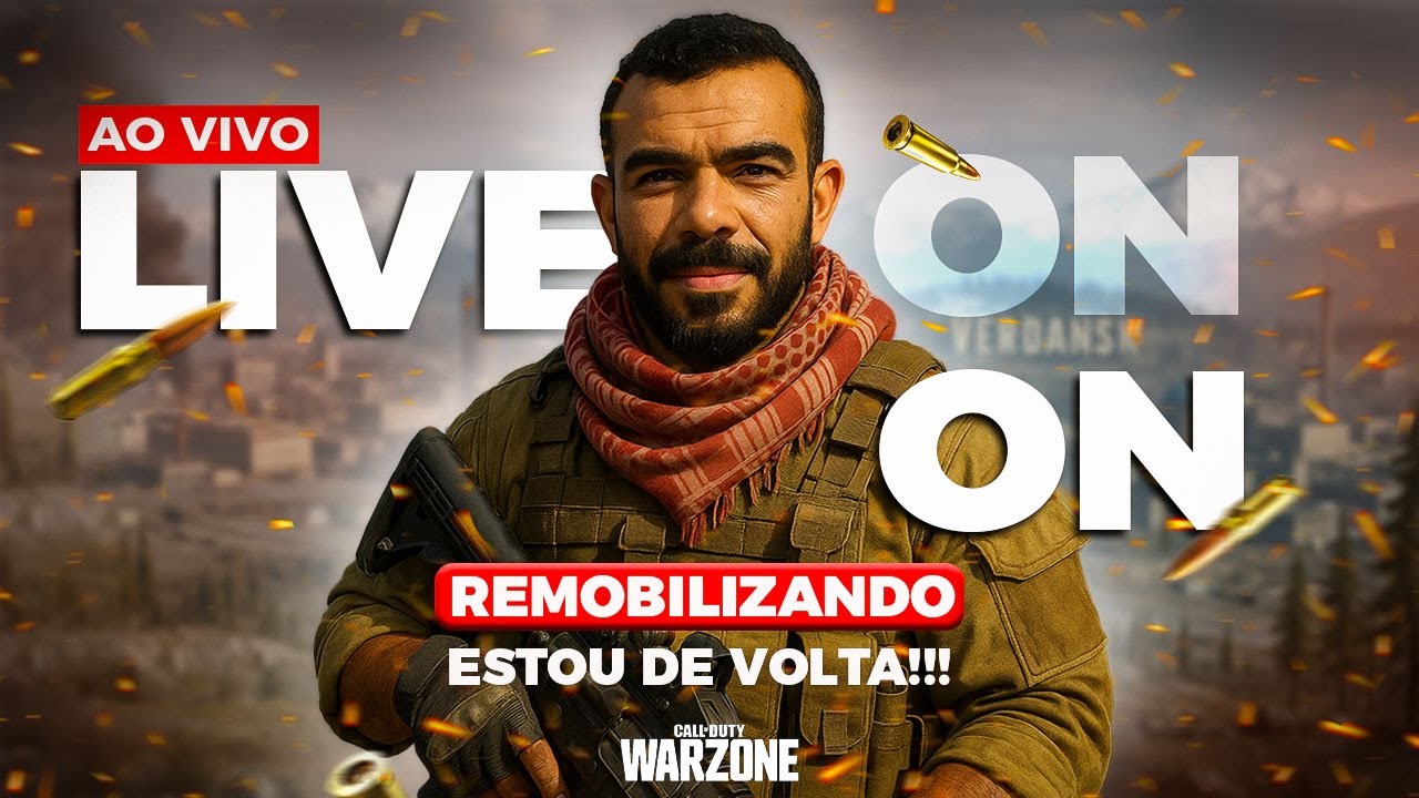 🔴LIVE ON - JOGANDO DE SNIPER - COD WARZONE  -  JOGANDO COM O CHAT