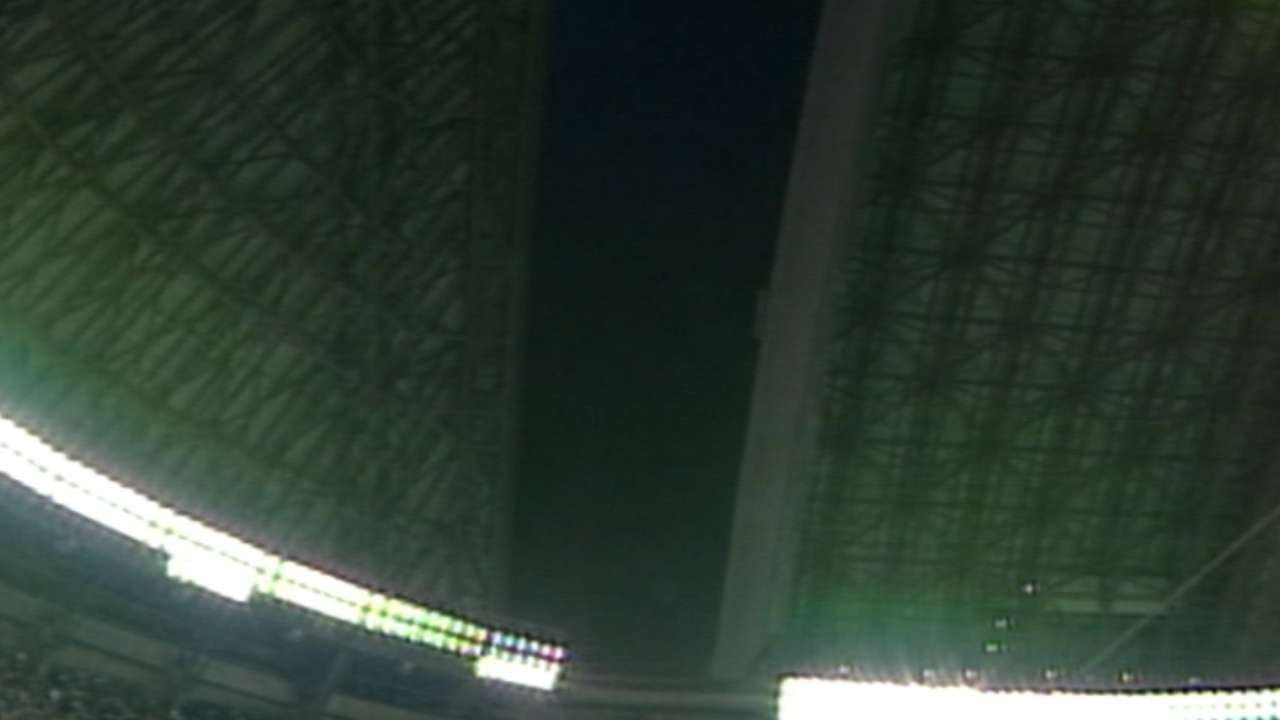 SkyDome gets a rain delay