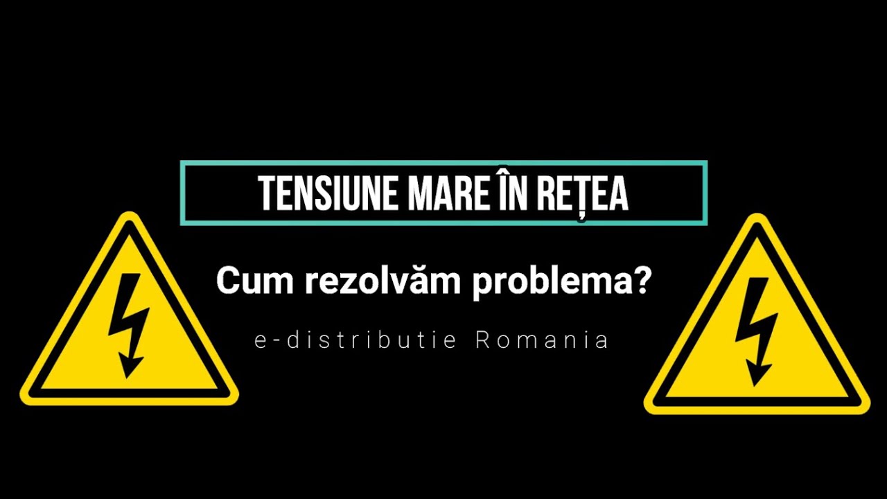 High voltage in the network! How do we solve the problem? e-distributie Romania