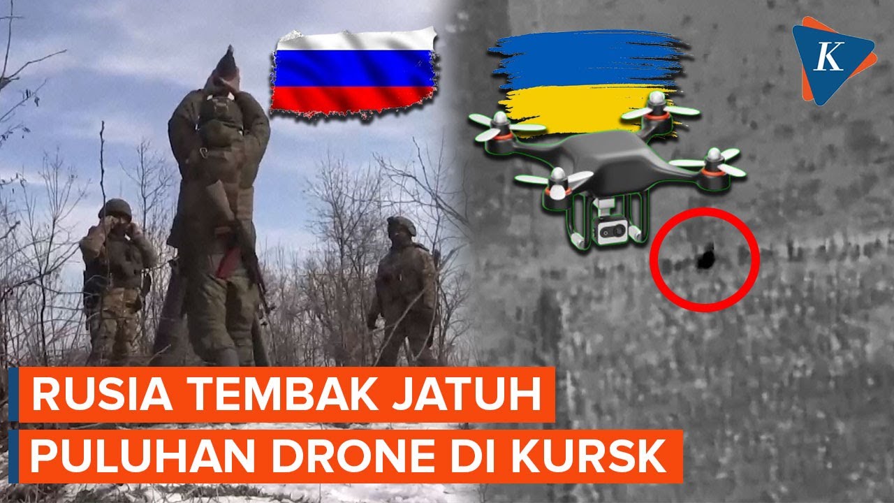 Rusia Klaim Tembak Jatuh Puluhan Drone Ukraina di Banyak Lokasi