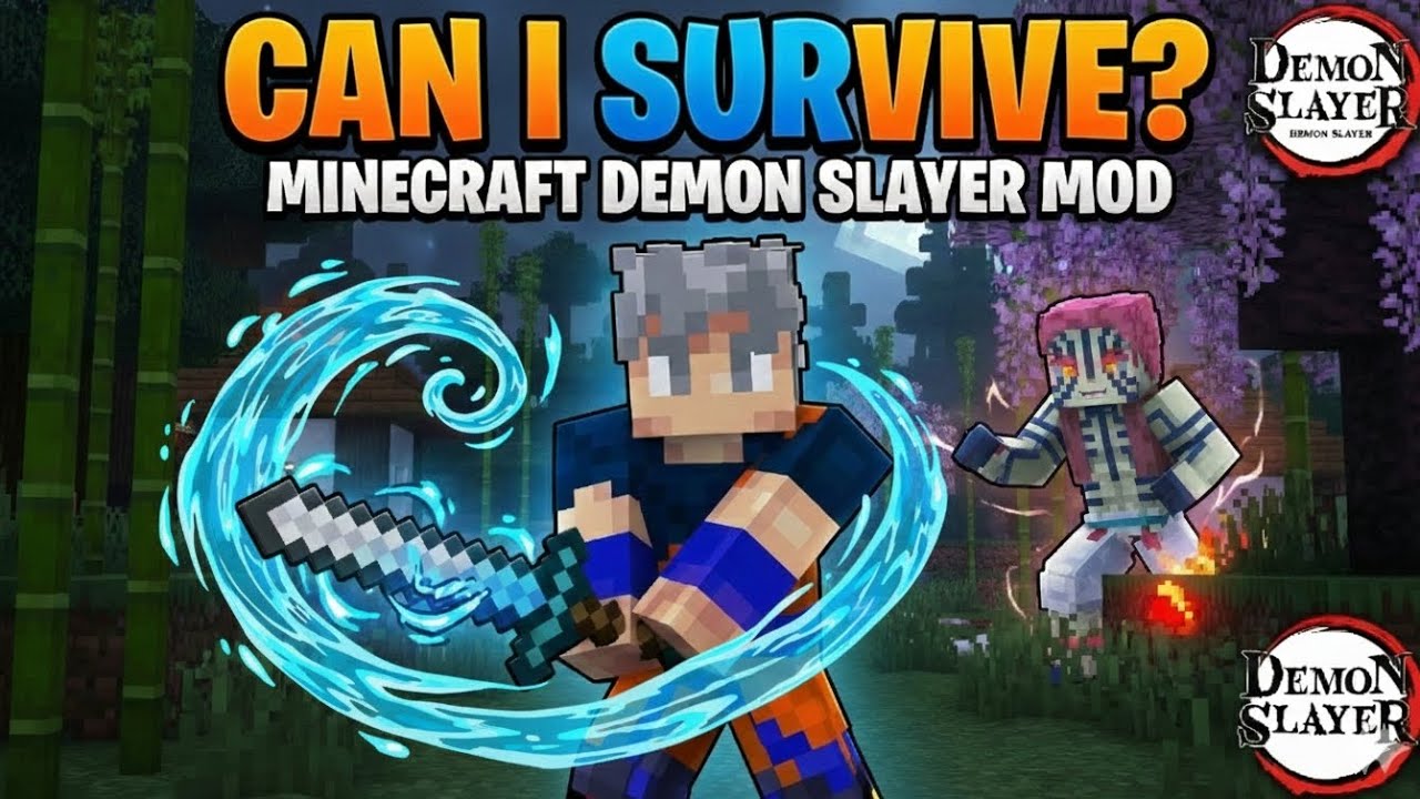 I Tried to Survive the Demon Slayer Anime Mod in (Minecraft)