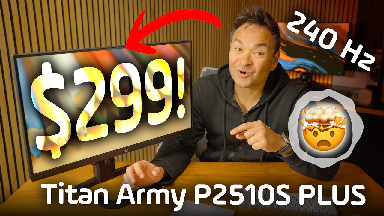 240 Гц за 299 долларов ✅ Обзор игрового монитора Titan Army P2510S PLUS 🤯