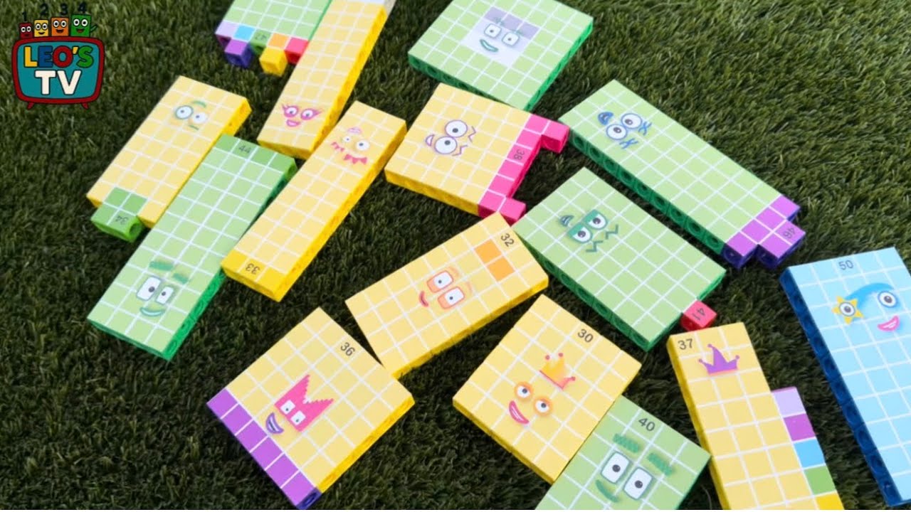 NumberBlocks Outdoors Playtime, Introducing Leo’s New NumberBlocks 30 To 50!!  | |  Leo’s TV 