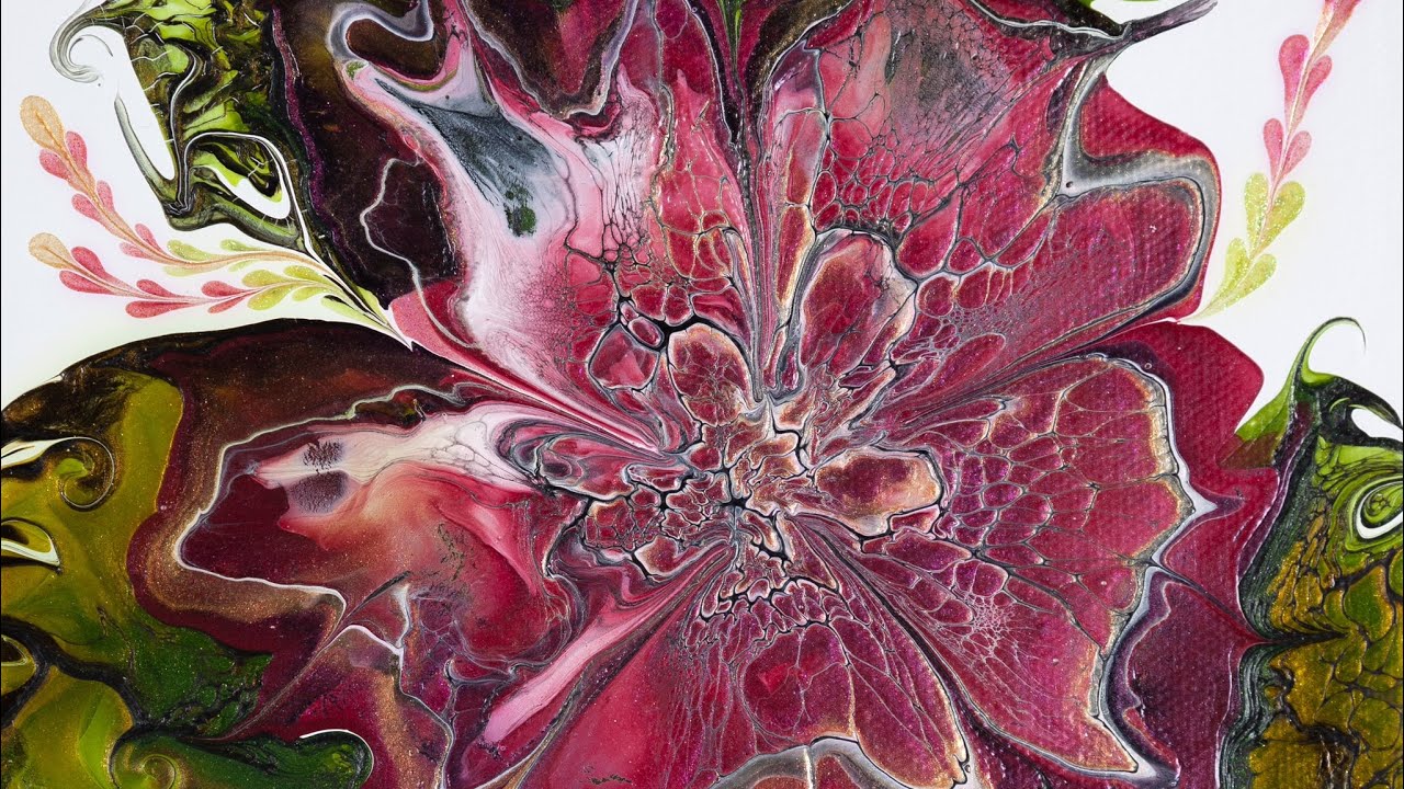 #AcrylicBloom Flower Tutorial | 10 min of bloom flower art goodness