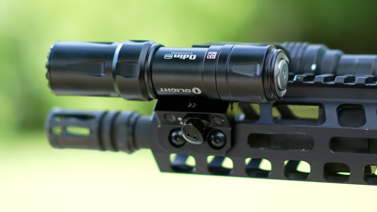 OLIGHT Odin Mini 1250 Lumens Weaponlight, Removable Slide Rail Mount and Remote Switch