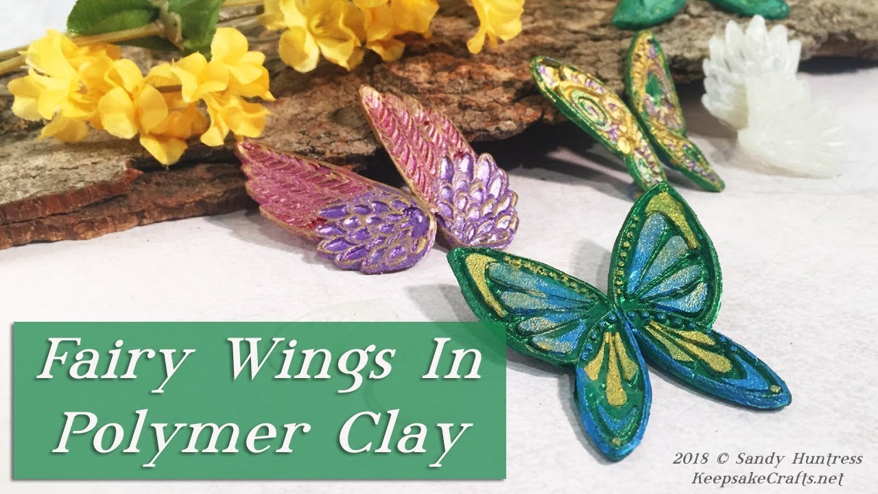 How To Make Polymer Clay Fairy Wings, Butterfly Wings or Angel Wings EASY!