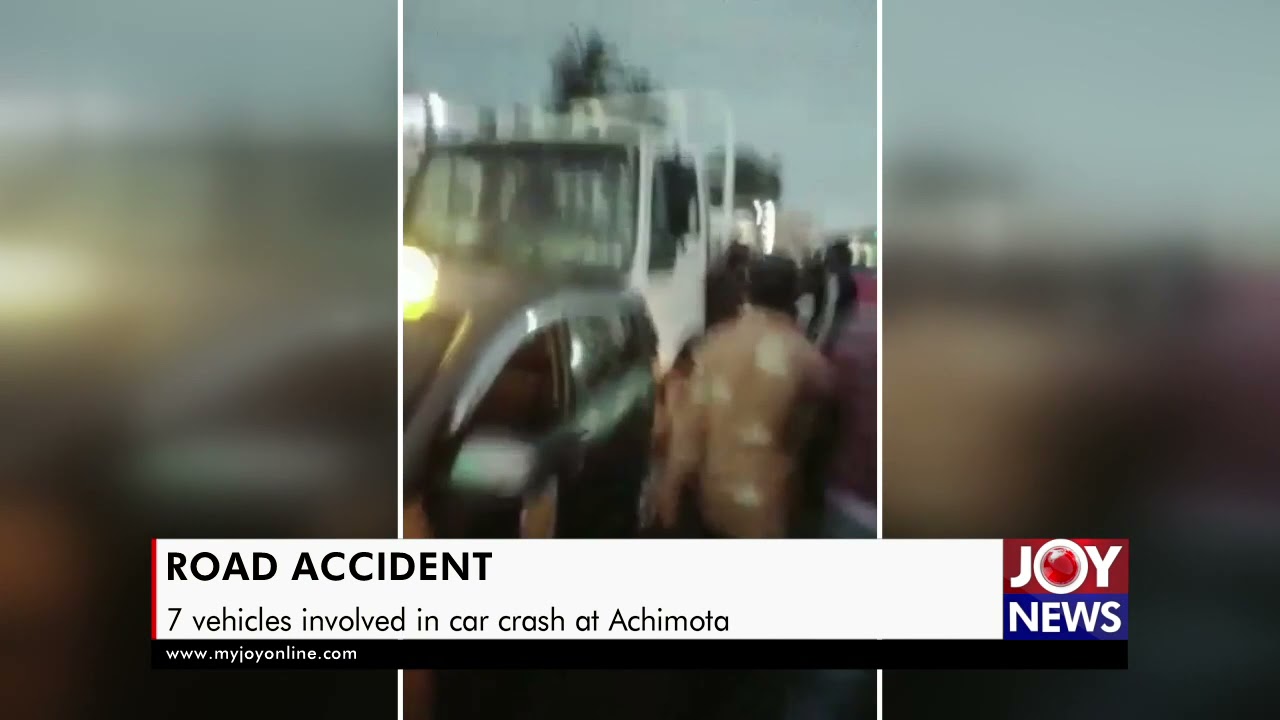 Road Accident: 7 vehicles involved in car crash at Achimota