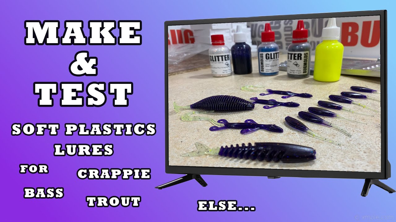 Making & Test Laminated Soft Plastic Fishing Lures from BUGMOLDS