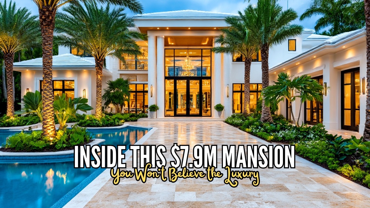 💎 Inside a $7,995,000 South Florida Mansion | Luxury Home Tour 2025 🏡✨