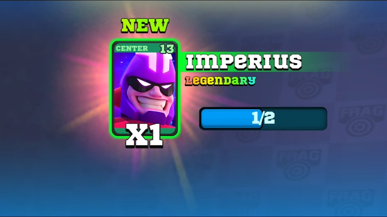 New Legendary Card Imperius Unlocked (Frag Pro shooter)