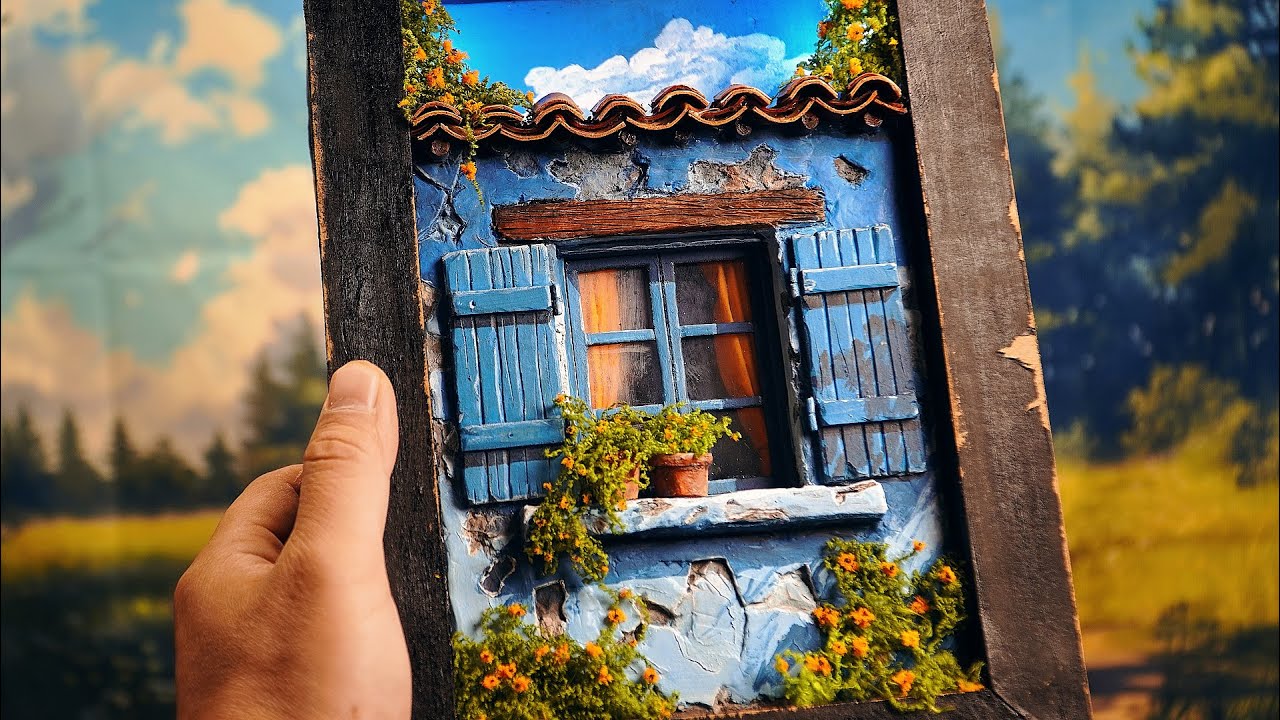 Miniature Scene/Ghibli-style Shadow Box /Diorama